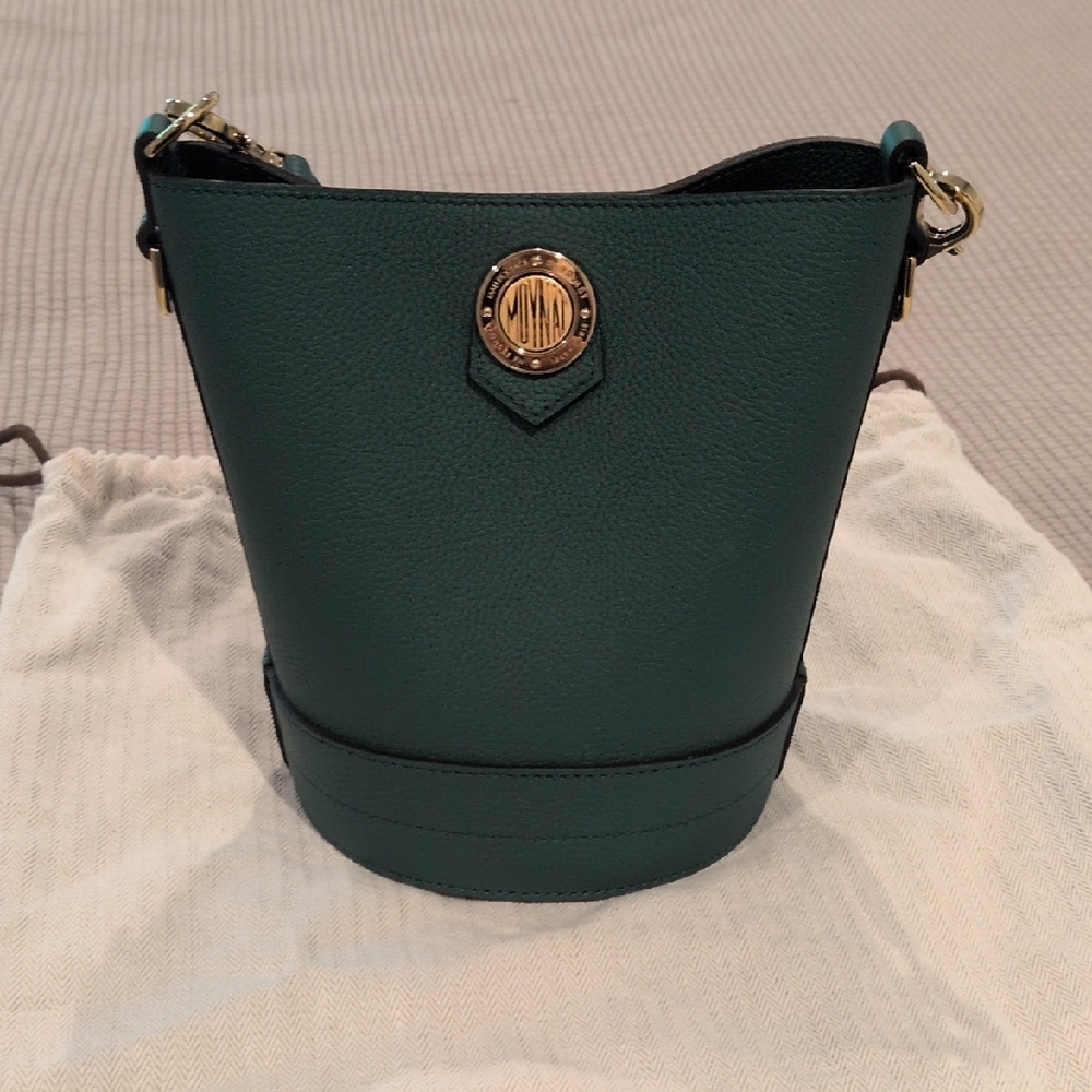 Elegant Green Bucket Shoulder Bag